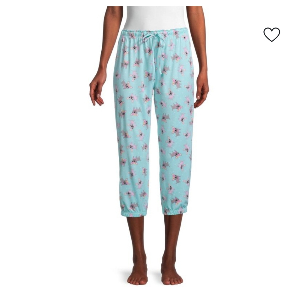 FRENCH BULLDOG CAPRI JOGGER PAJAMA PANTS LG by Kensie BNWT 1 Left!